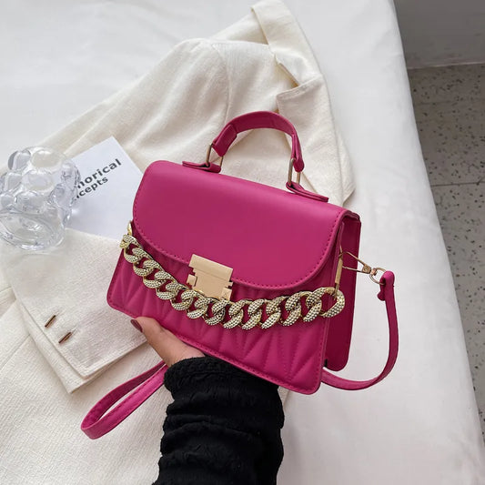 Fuschia pink clutch bag