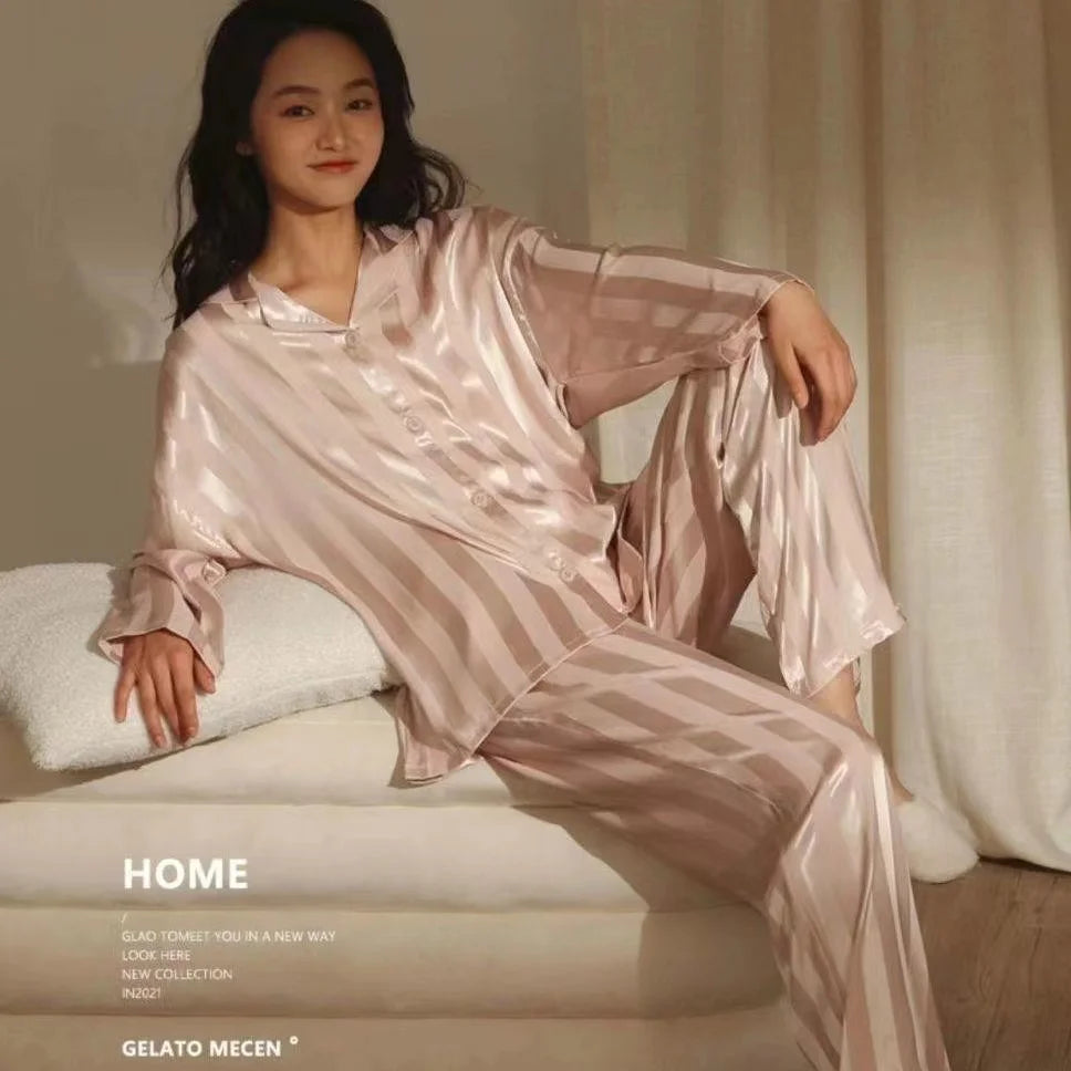 Women`s pyjama satin set